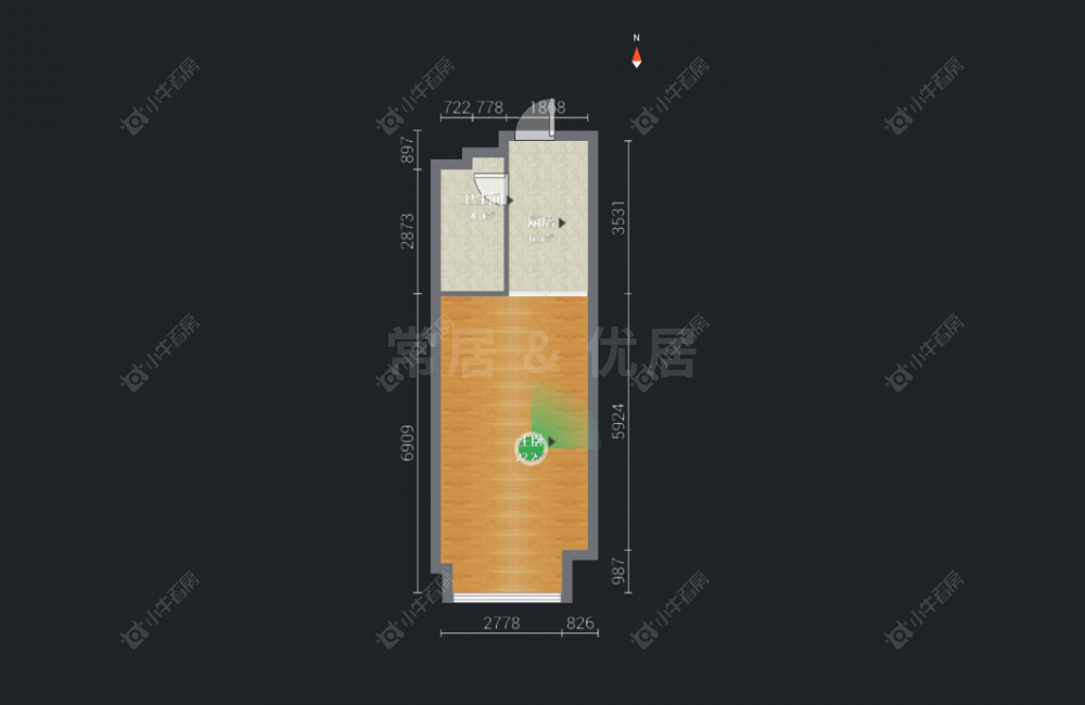 常州新天地不夜城在售二手房房源户型图_小牛看房