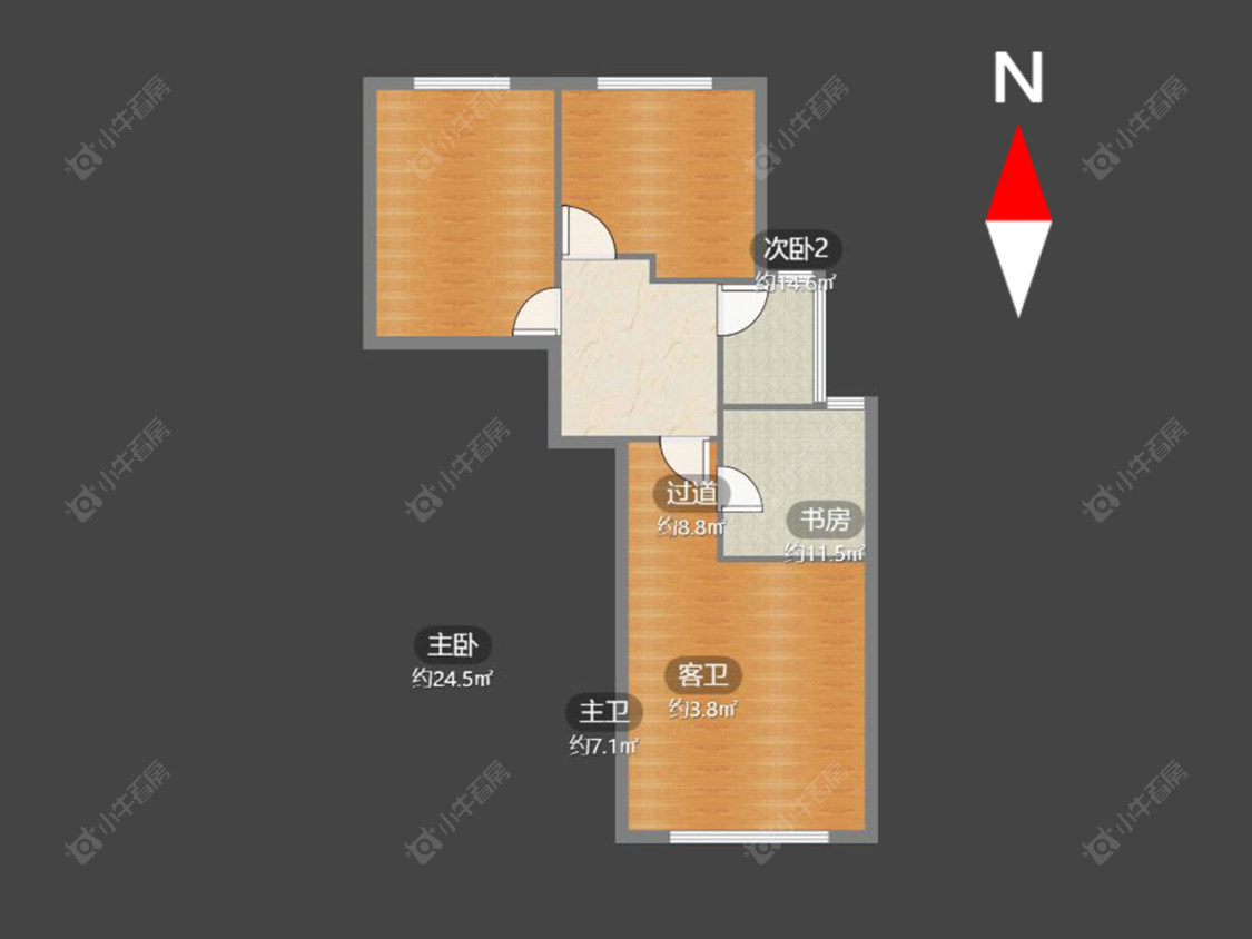 常州金地天际在售二手房房源户型图_小牛看房