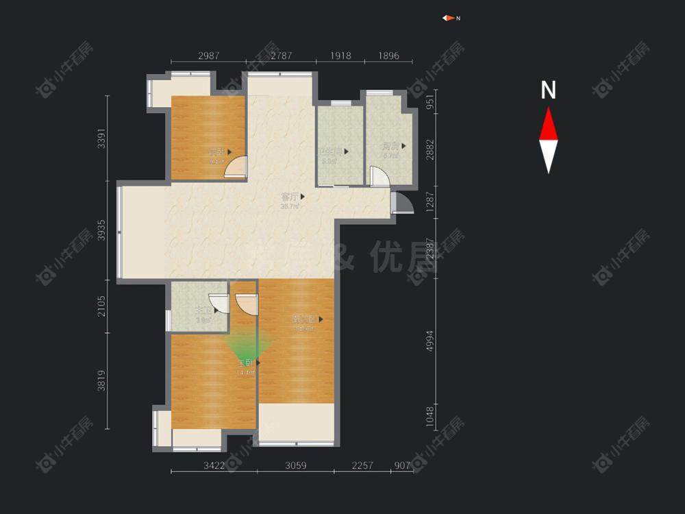 常州凯尔锋度在售二手房房源户型图_小牛看房