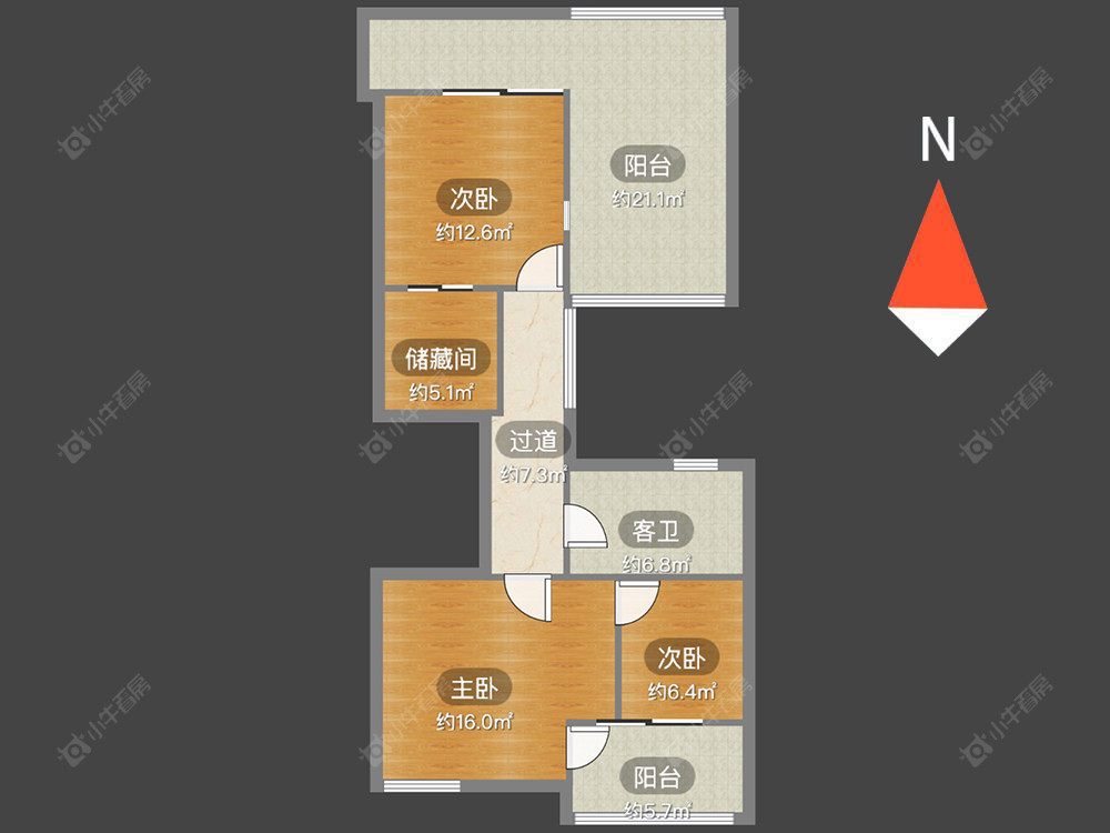 常州湖滨壹号在售二手房房源户型图_小牛看房