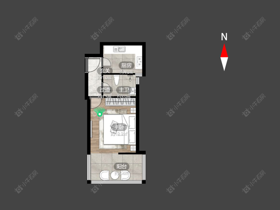 常州滨江明珠城东区在售二手房房源户型图_小牛看房