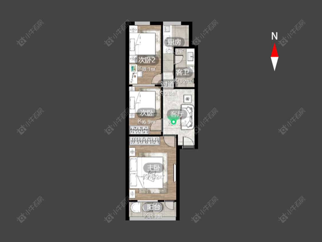 常州省建宿舍在售二手房房源户型图_小牛看房