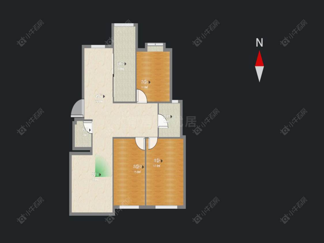 常州金城花苑在售二手房房源户型图_小牛看房