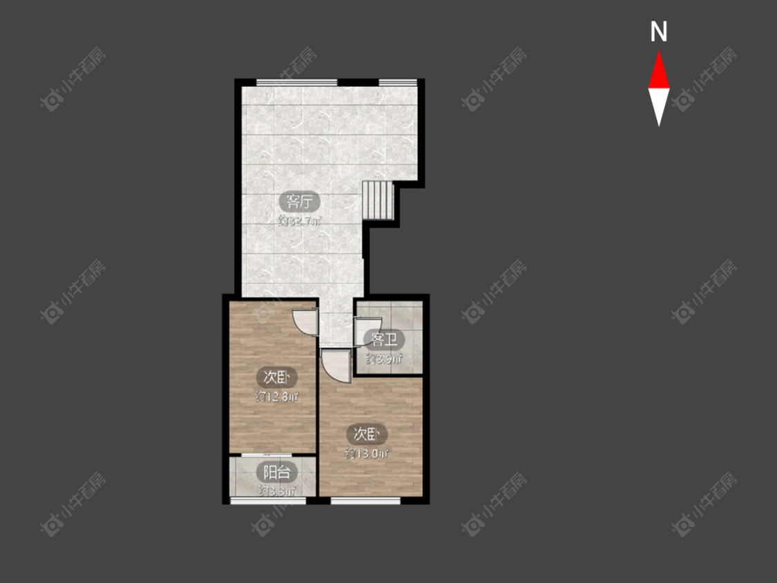 常州尧塘公路花园在售二手房房源户型图_小牛看房