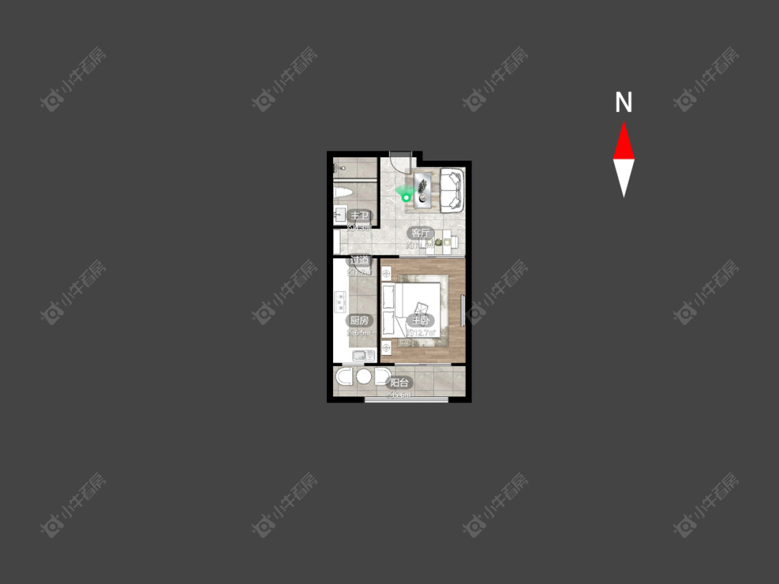 常州京城豪苑北区在售二手房房源户型图_小牛看房