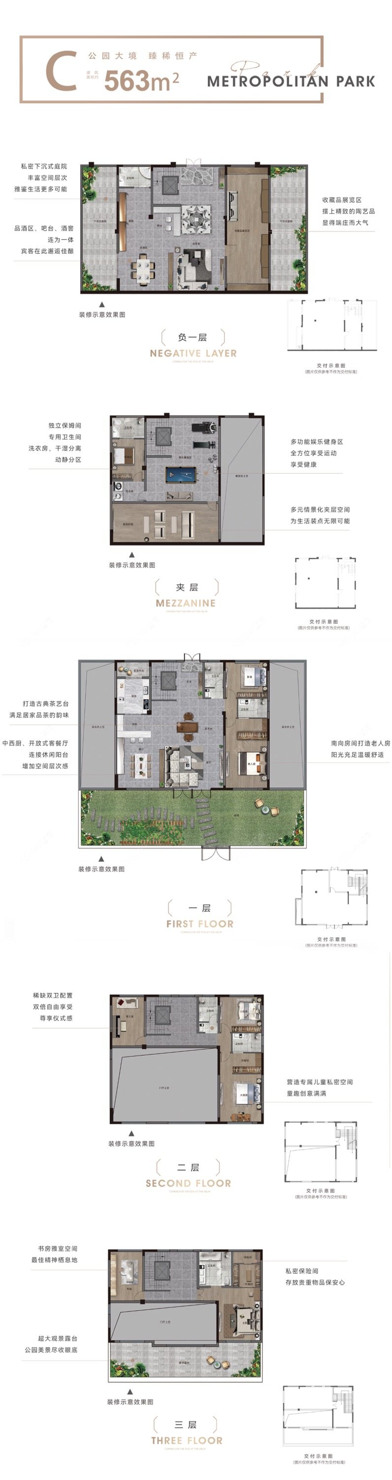 龙控·公园尚都建面563㎡户型图