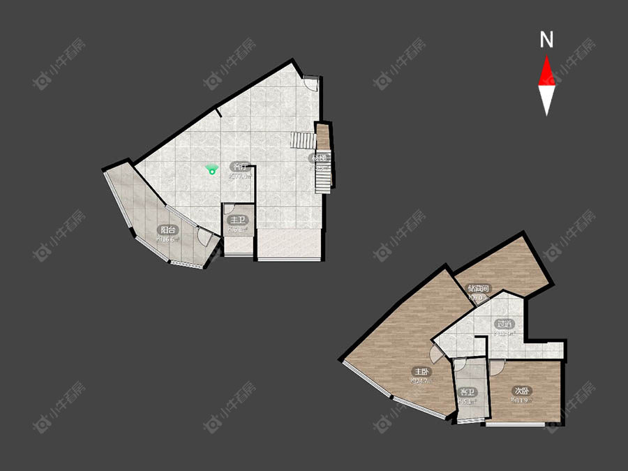 常州揽月湖畔商务广场在售二手房房源户型图_小牛看房