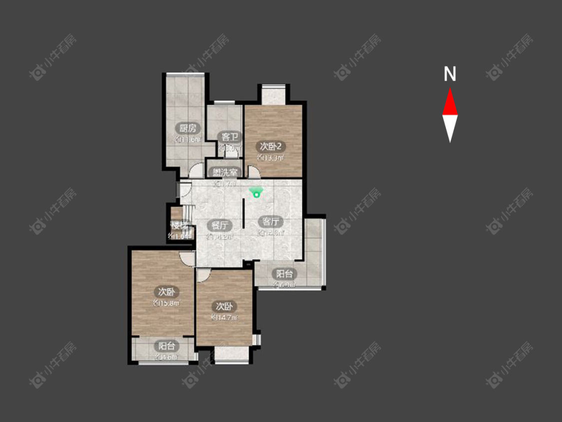 常州滨江明珠城东区在售二手房房源户型图_小牛看房