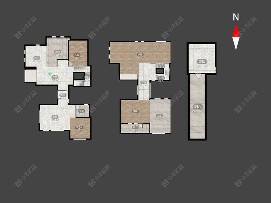 常州翡丽蓝湾别墅区在售二手房房源户型图_小牛看房