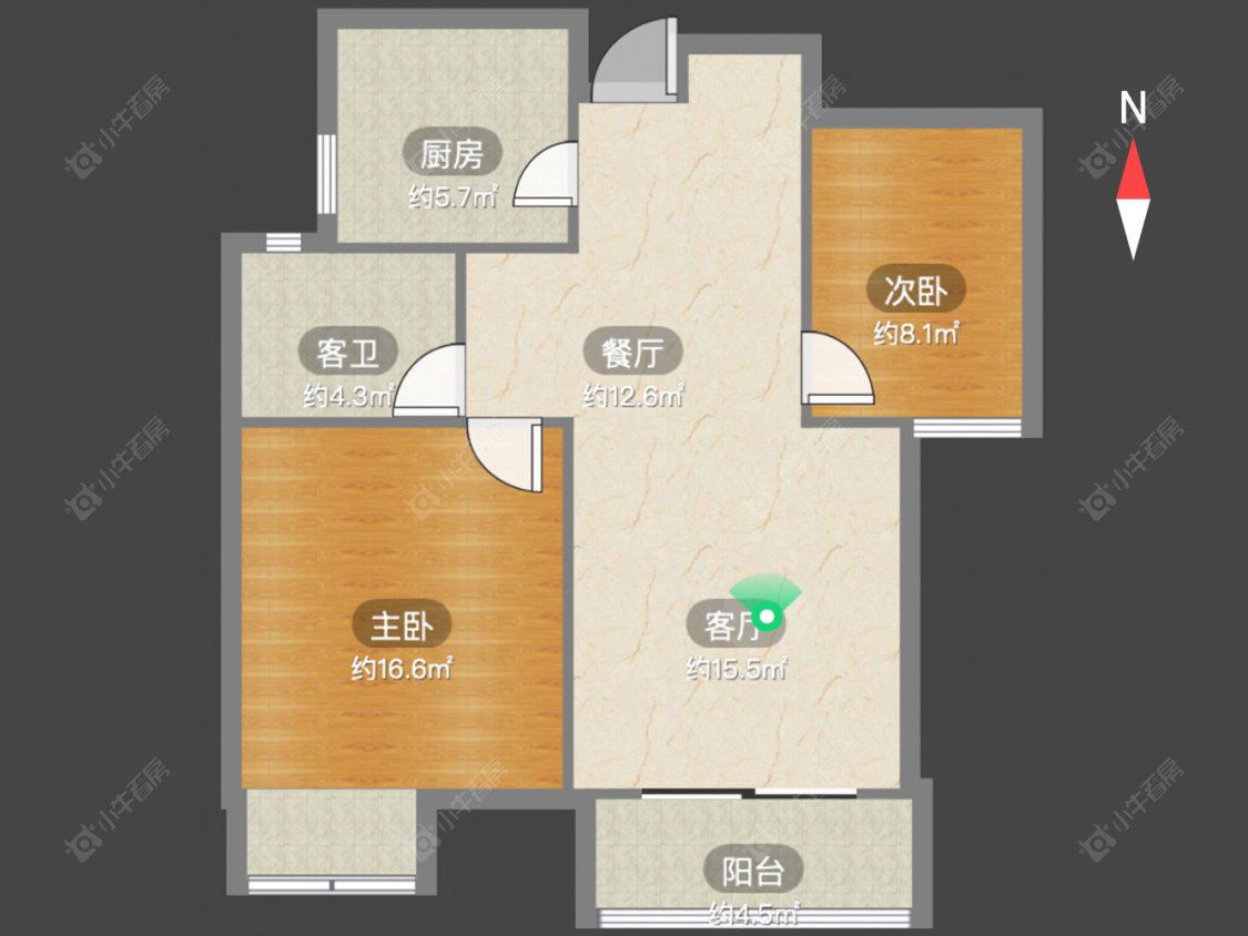 常州龙信臻园在售二手房源户型图_小牛看房