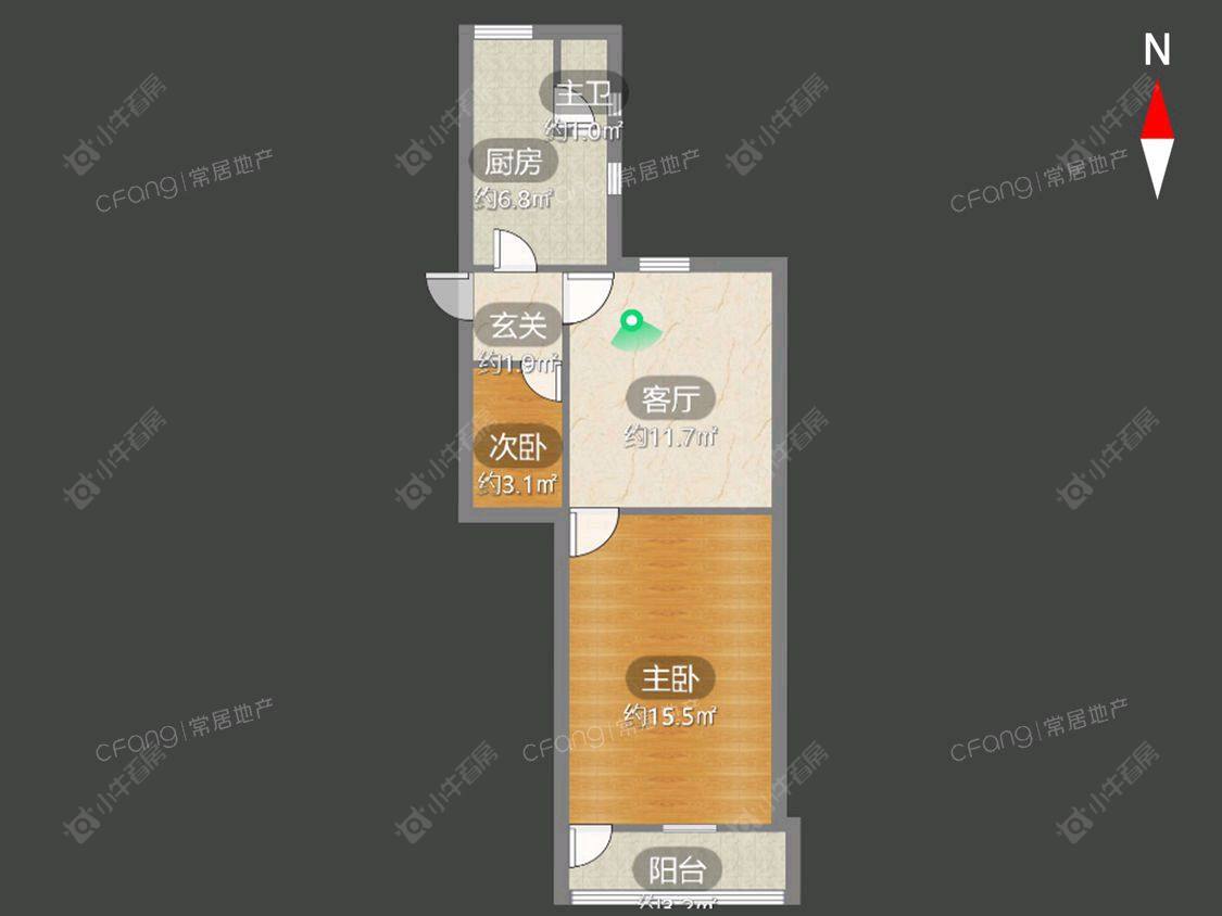 常州常钢宿舍租房_常钢宿舍2室1厅房源出租