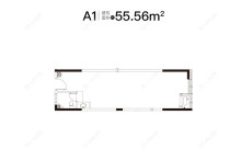 华威创智园建面55㎡户型图