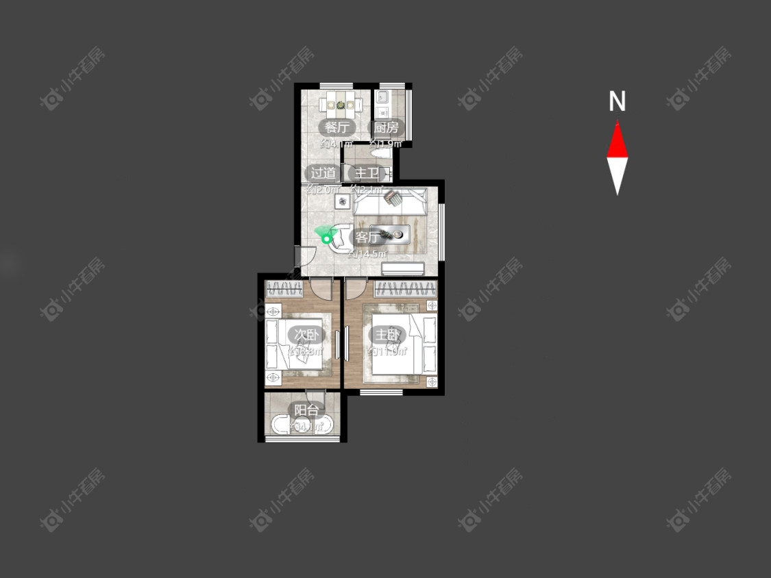 常州兰翔新村在售二手房房源户型图_小牛看房