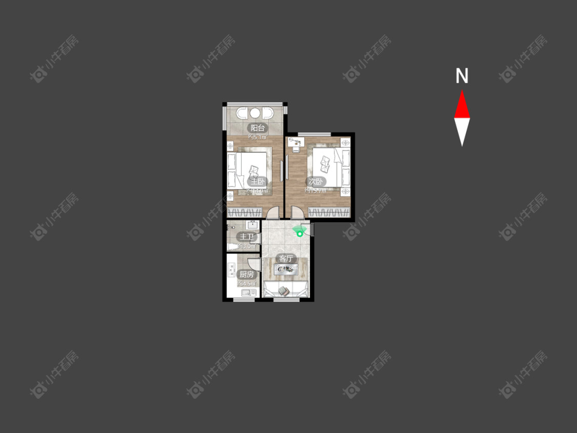 常州小玉带桥在售二手房房源户型图_小牛看房