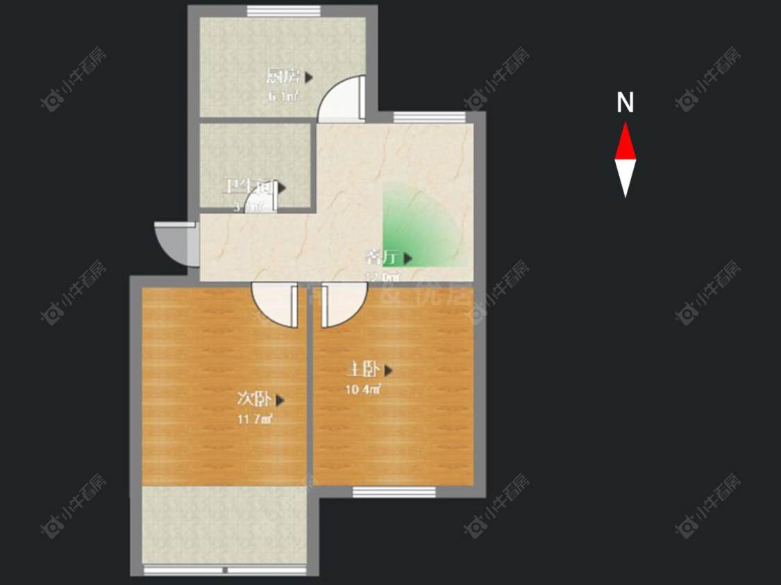 常州富都花苑北苑在售二手房房源户型图_小牛看房