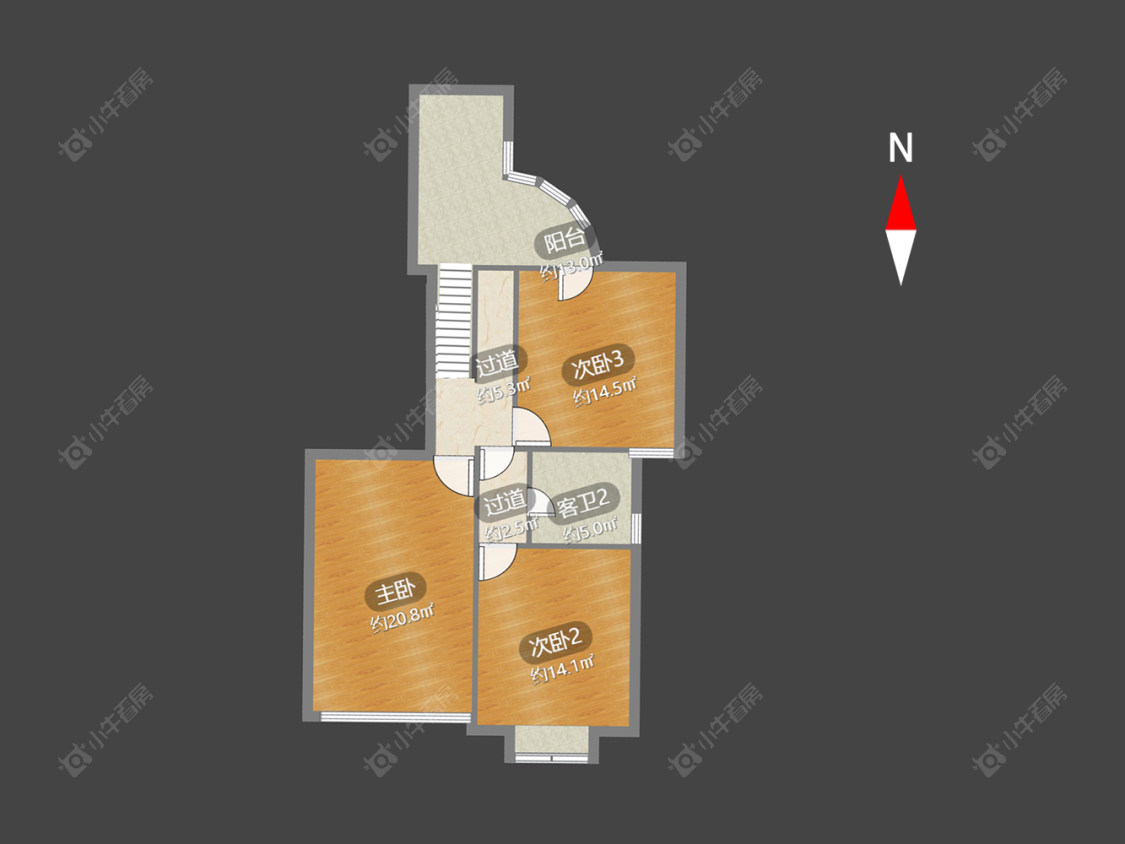 常州星海银园西区在售二手房房源户型图_小牛看房
