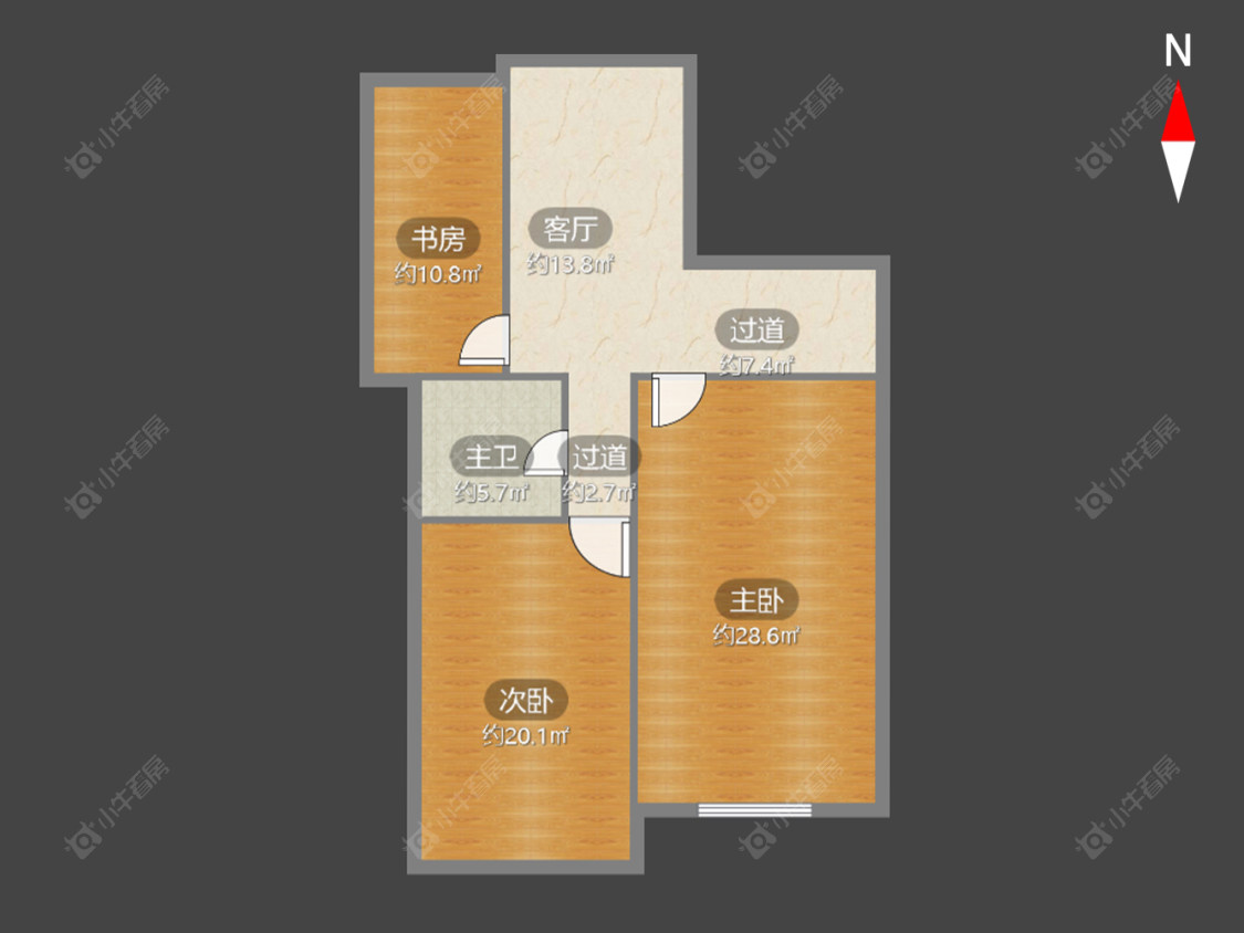 常州申达花苑在售二手房房源户型图_小牛看房