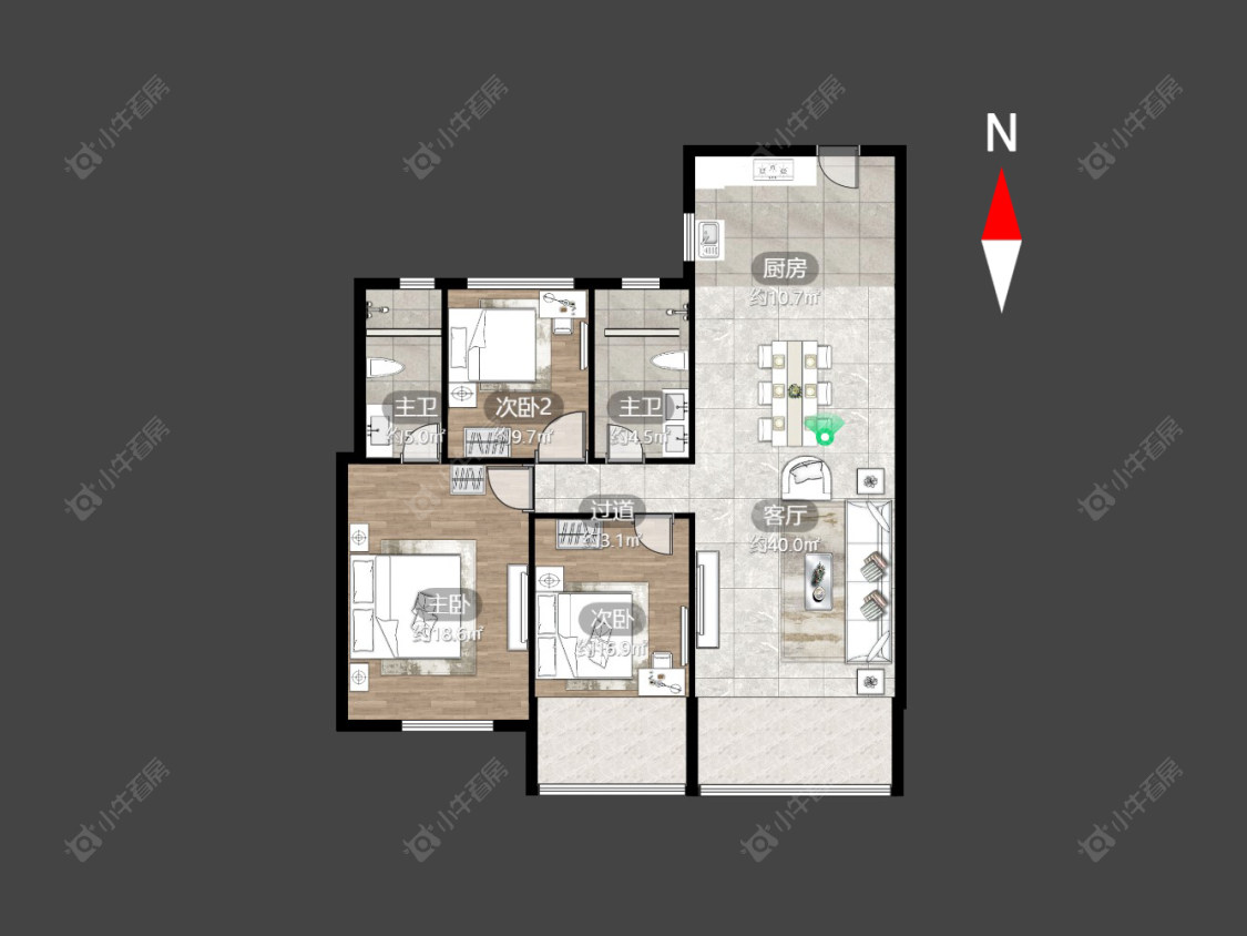 常州碧桂园名门1923在售二手房源户型图_小牛看房