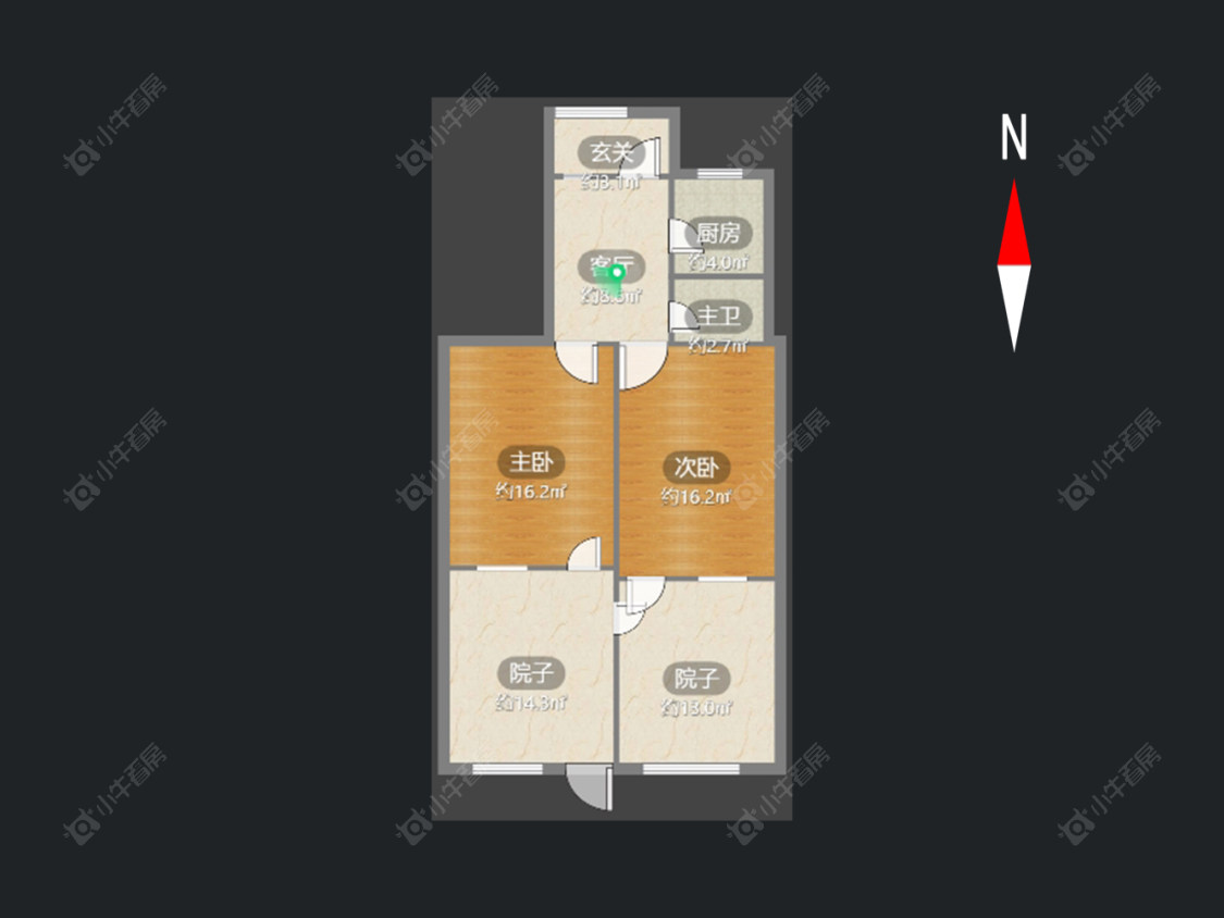 常州故园路在售二手房房源户型图_小牛看房