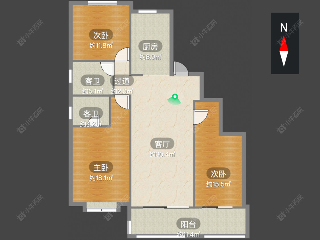 常州新城和昱文萃苑在售二手房房源户型图_小牛看房