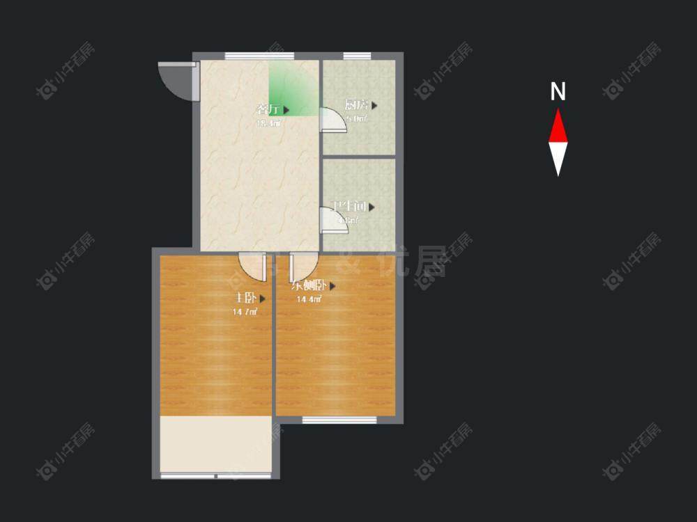 常州西新桥二村在售二手房房源户型图_小牛看房