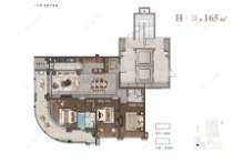 江左风华建面165㎡户型图