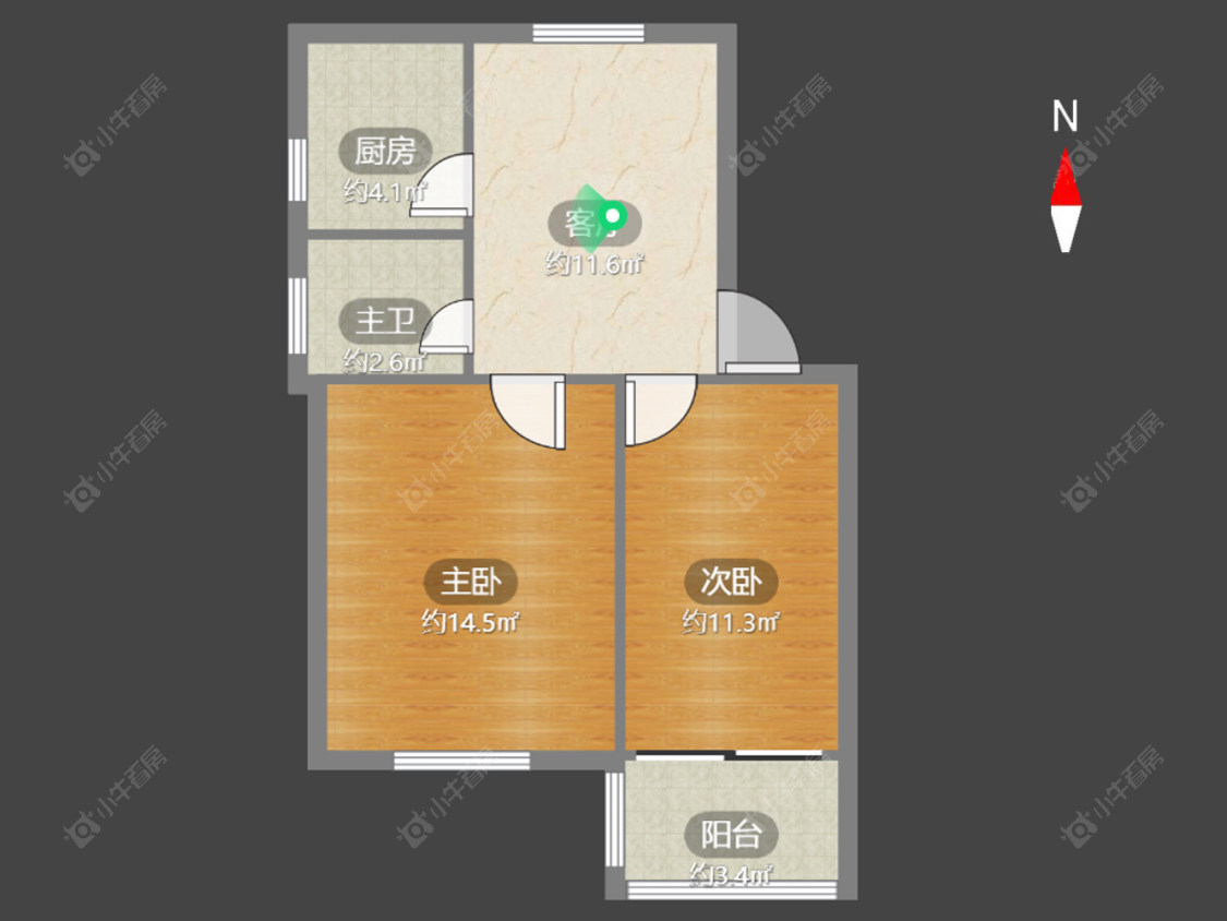 常州丽华二村在售二手房房源户型图_小牛看房