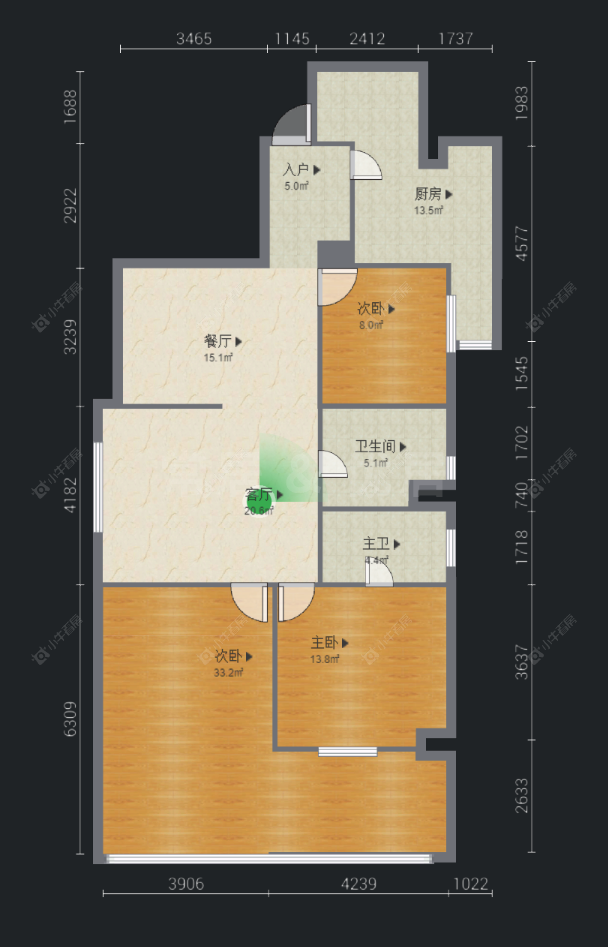 常州城市花园(天宁)在售二手房房源户型图_小牛看房