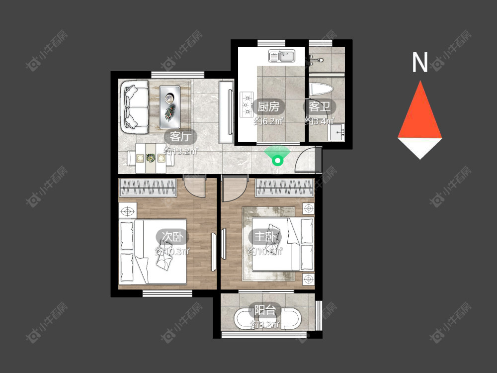 常州北建新村在售二手房房源户型图_小牛看房