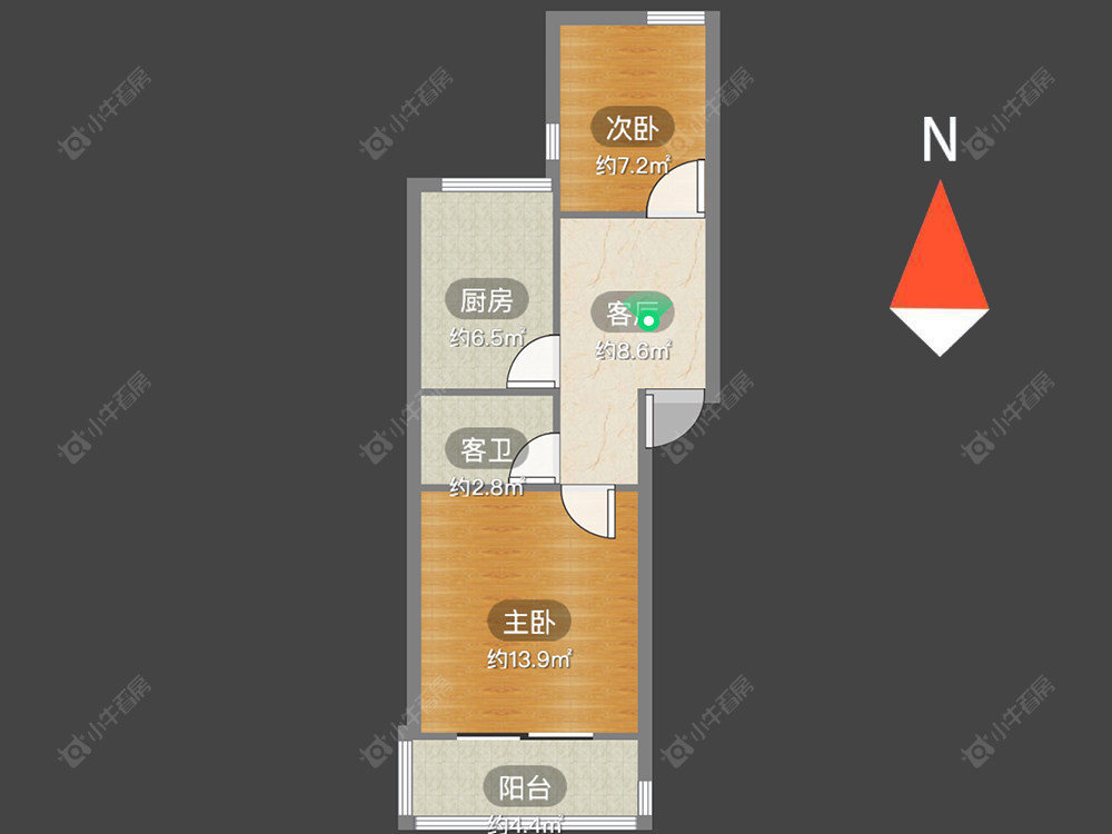 常州勤业四村北区在售二手房房源户型图_小牛看房