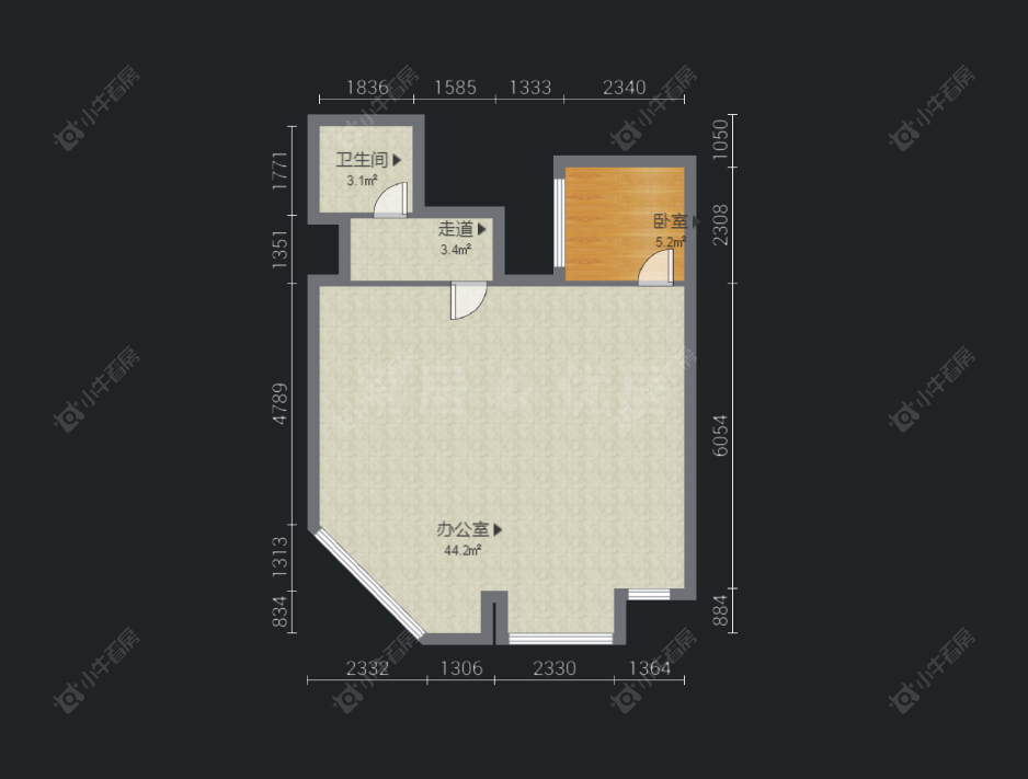 常州富邦广场在售二手房房源户型图_小牛看房