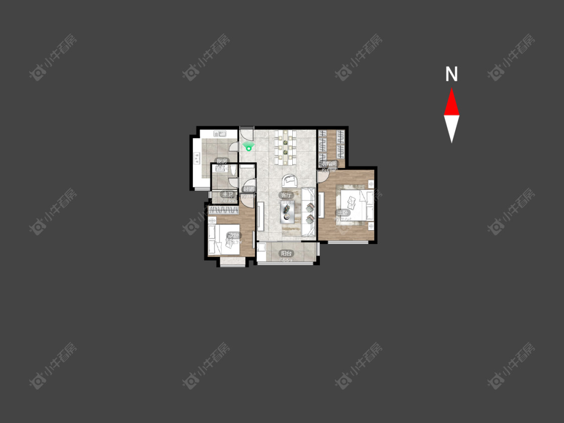 常州京城豪苑南区在售二手房房源户型图_小牛看房