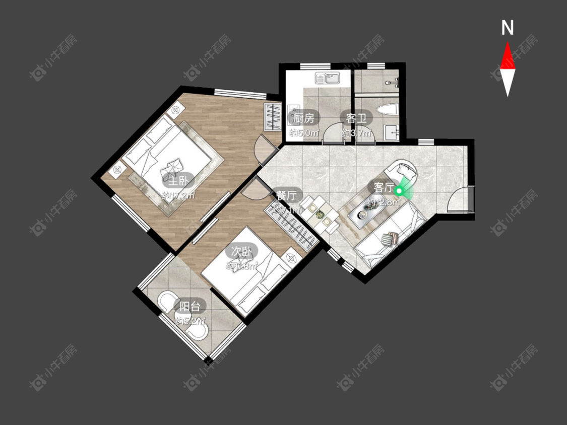 常州翠竹新村南区在售二手房房源户型图_小牛看房