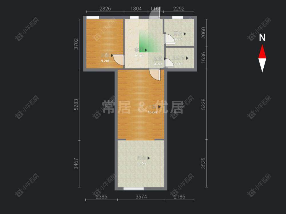 常州西新桥二村在售二手房房源户型图_小牛看房