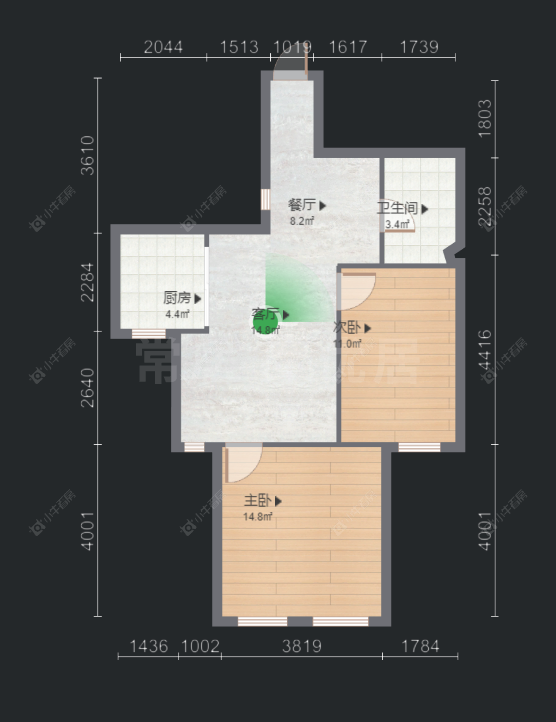 常州福康宁花园在售二手房房源户型图_小牛看房