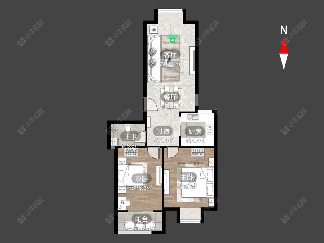 常州祥龙苑在售二手房房源户型图_小牛看房