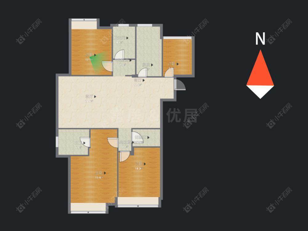 常州外滩1号在售二手房房源户型图_小牛看房