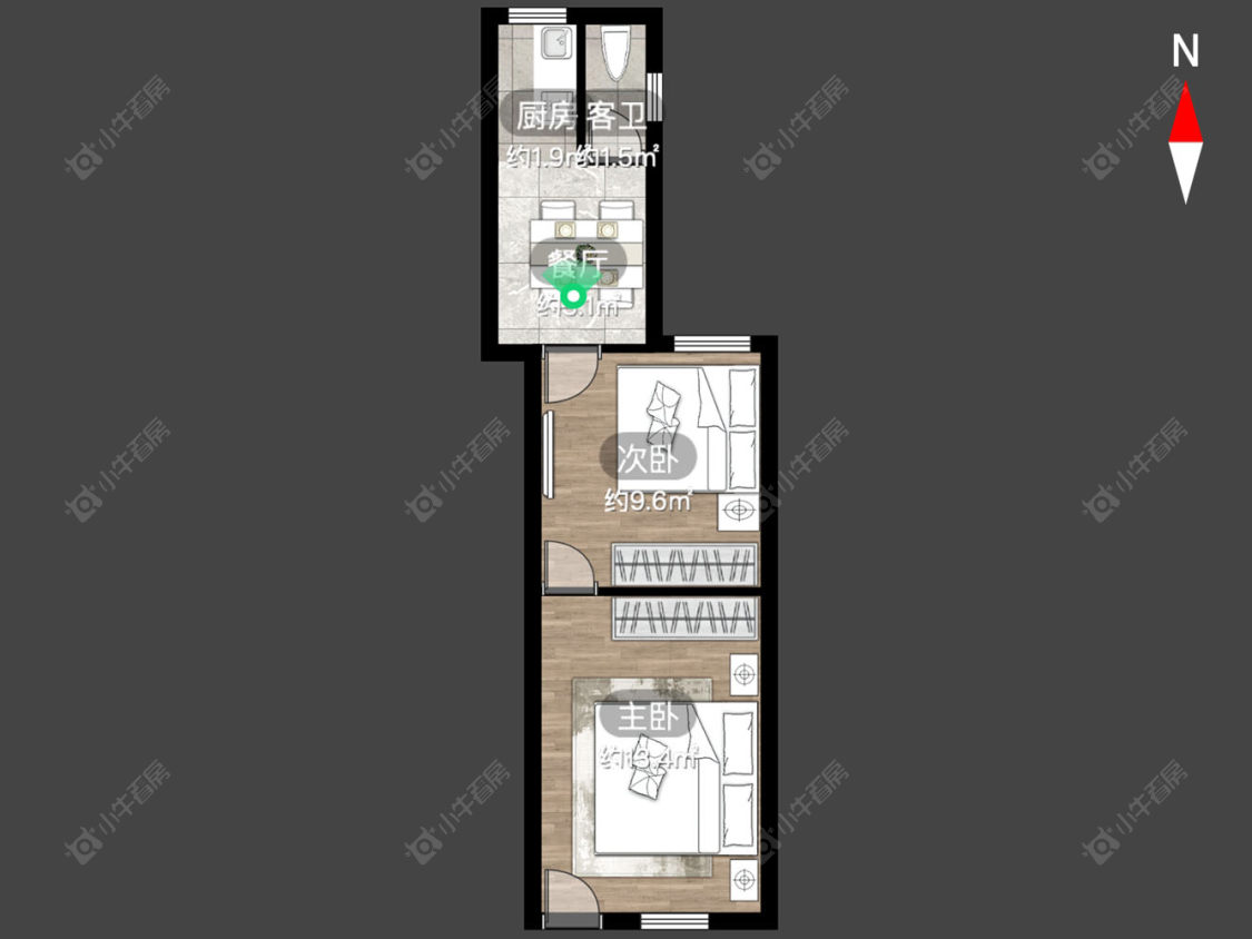 常州工房北区在售二手房房源户型图_小牛看房