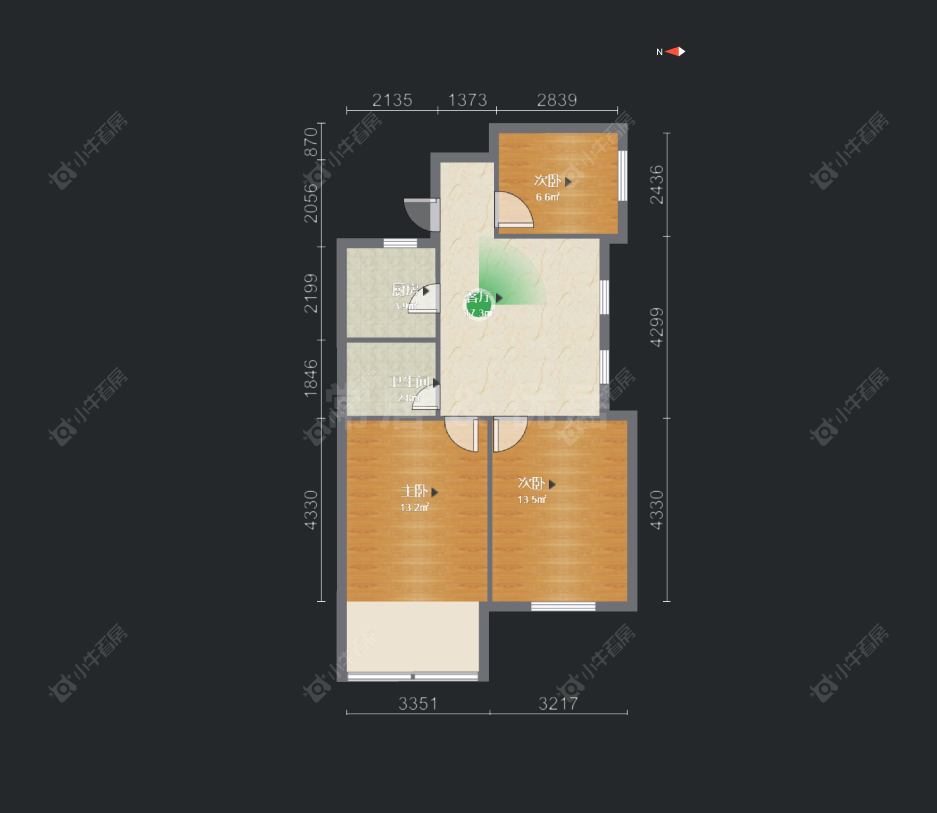 常州北直街在售二手房房源户型图_小牛看房