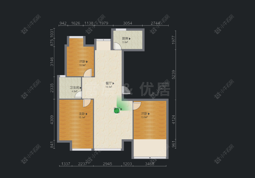 常州喜盈门花苑在售二手房房源户型图_小牛看房