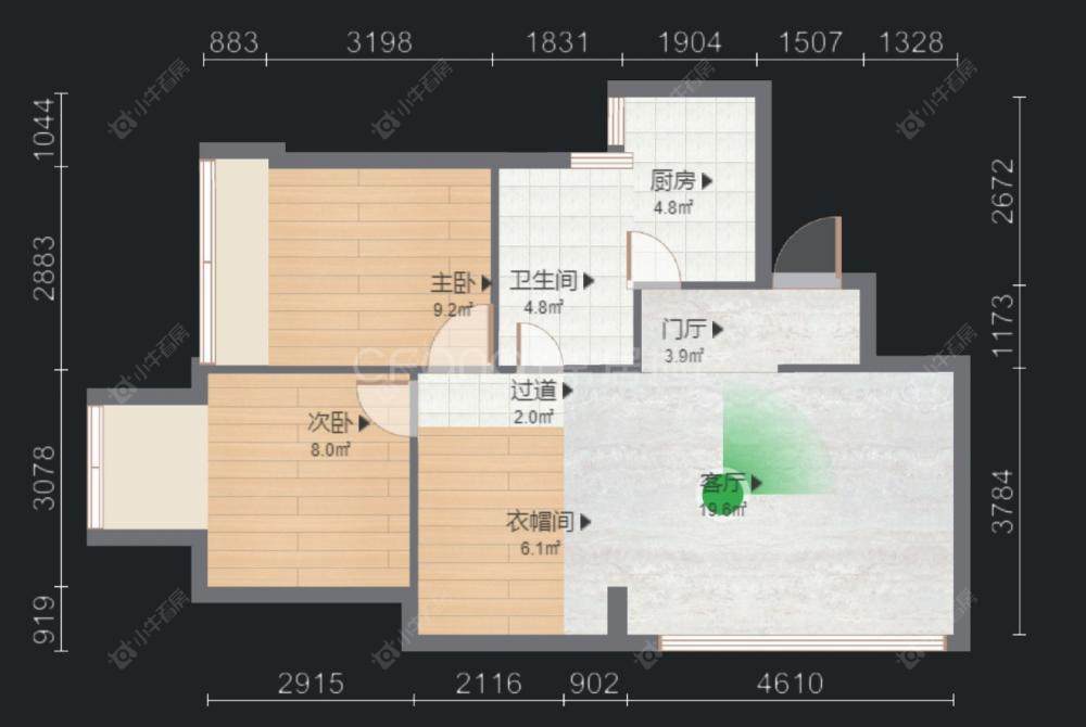 常州翠园世家在售二手房房源户型图_小牛看房