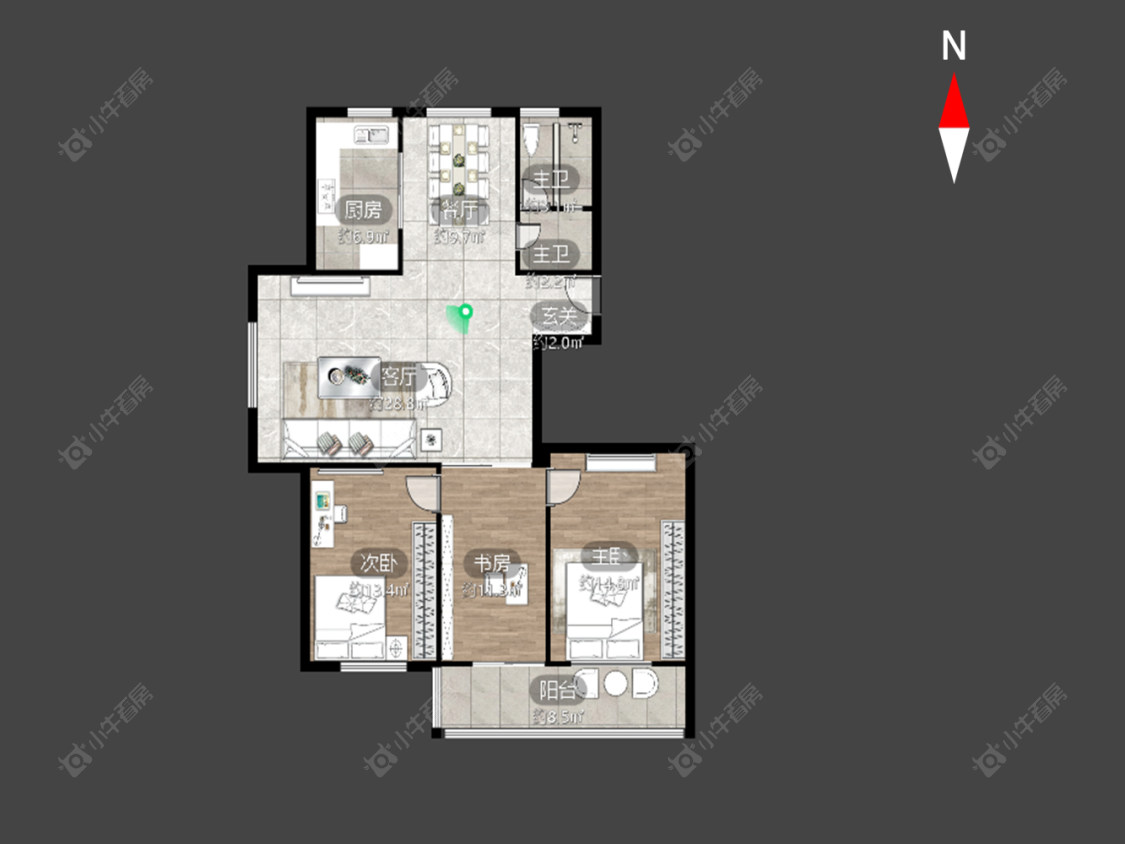 常州愚池新村在售二手房房源户型图_小牛看房