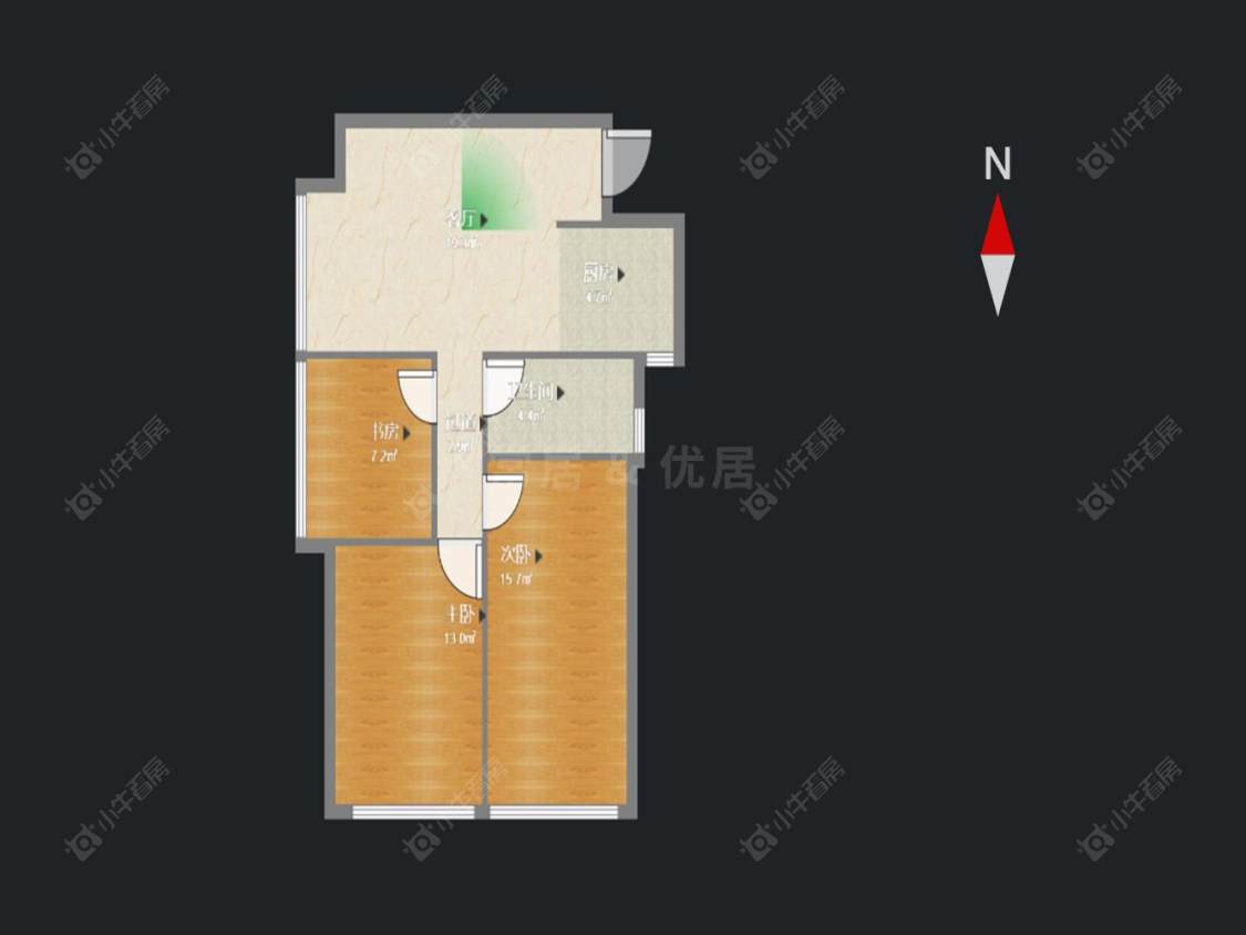 常州金百国际在售二手房房源户型图_小牛看房
