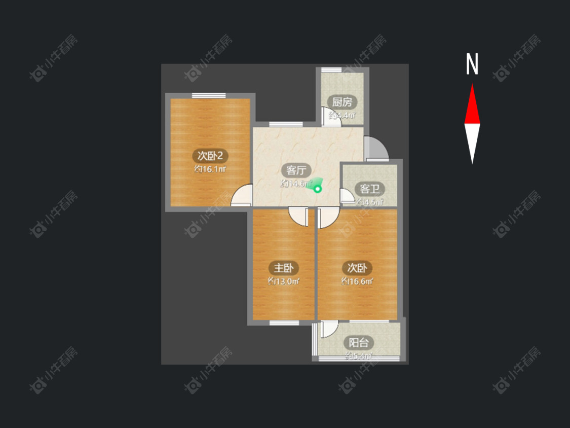 常州北直街在售二手房房源户型图_小牛看房