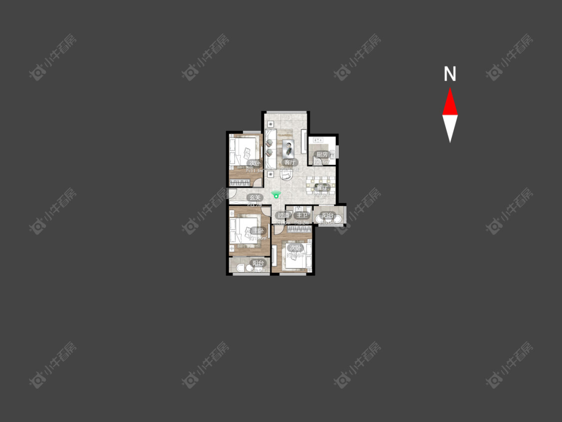 常州荷花池公寓东区在售二手房房源户型图_小牛看房