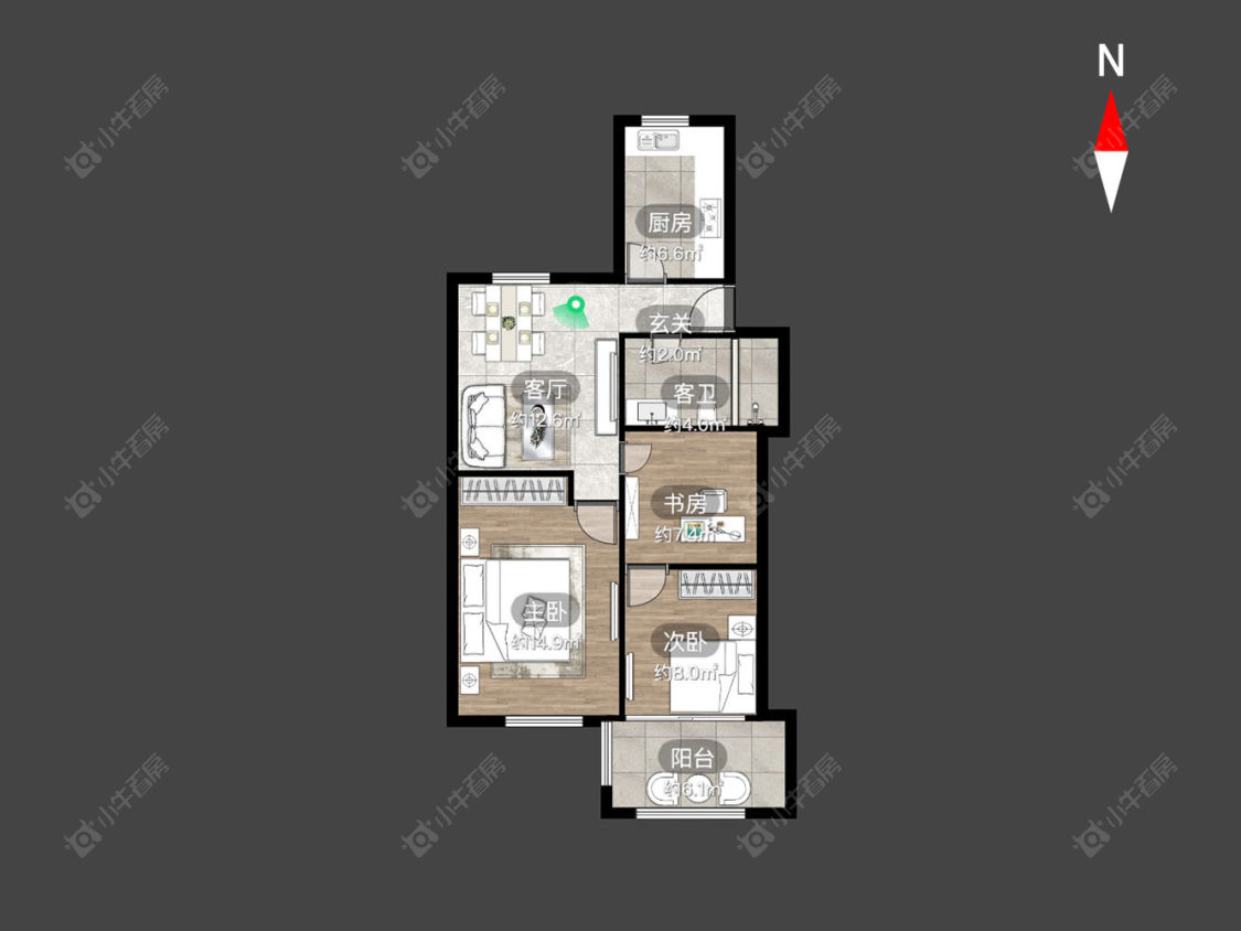 常州翠竹新村东北区在售二手房房源户型图_小牛看房