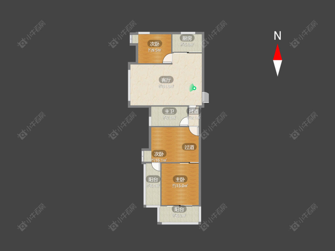 常州国泰名都在售二手房房源户型图_小牛看房
