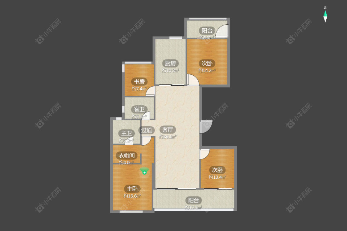 常州九洲新世界君玺在售二手房房源户型图_小牛看房