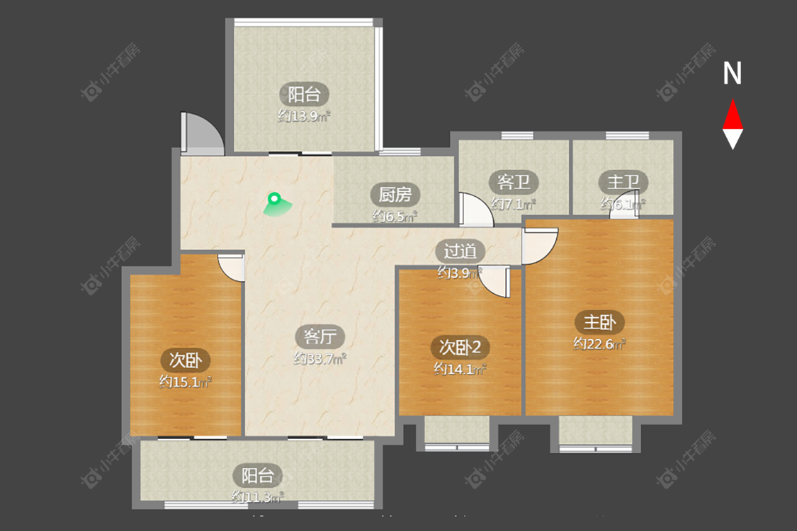 常州新城桃李郡在售二手房房源户型图_小牛看房